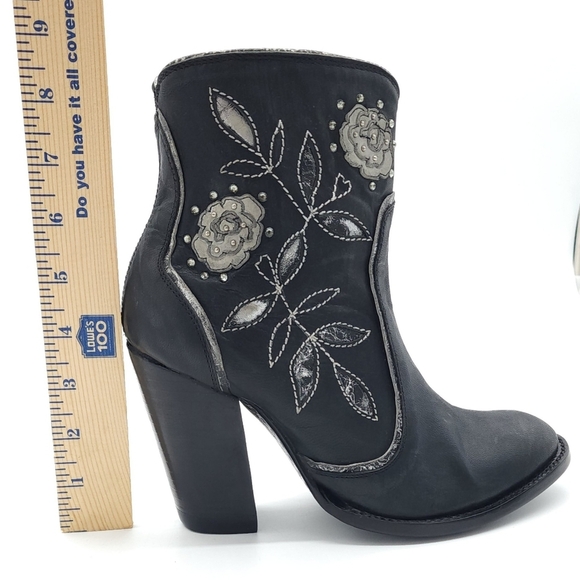 Old Gringo Marillyn Short 6 Inch Black Heeled Boot Women's Size 7 B - Picture 12 of 15